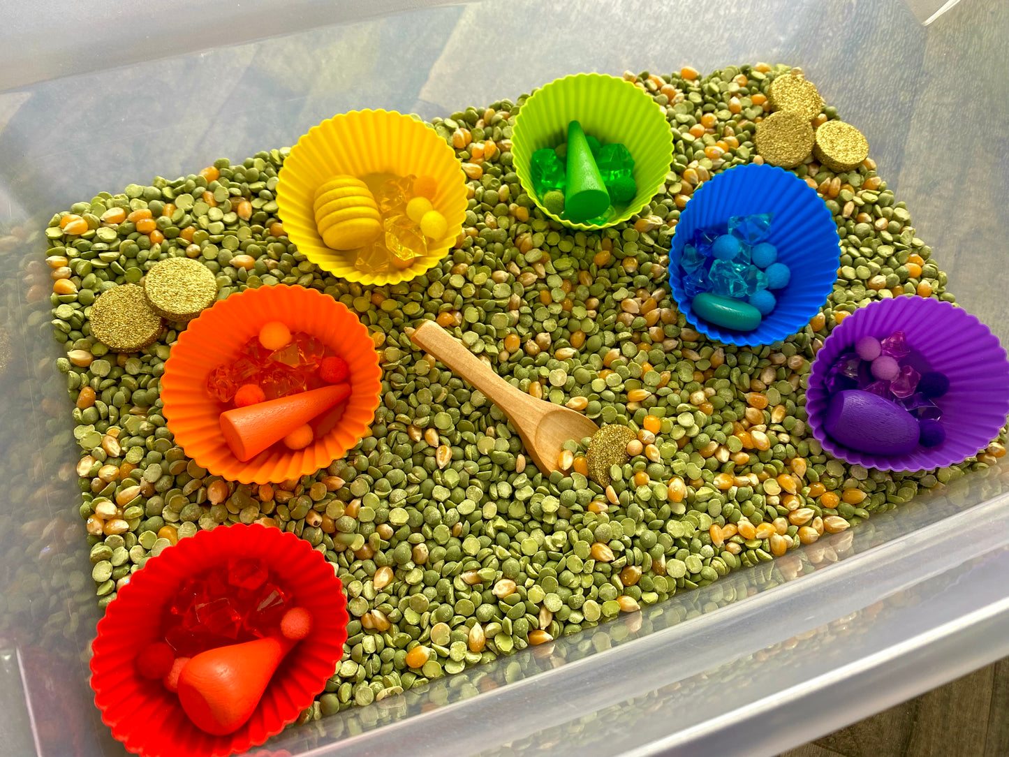 Rainbow Sensory Bin