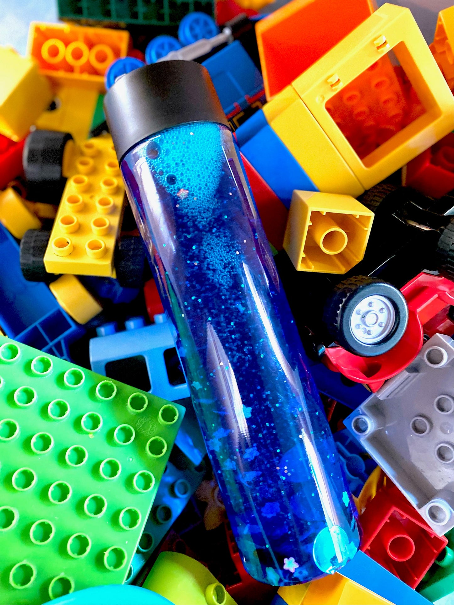 SET OF 5 Rockin' Rainbow Sensory Bottles