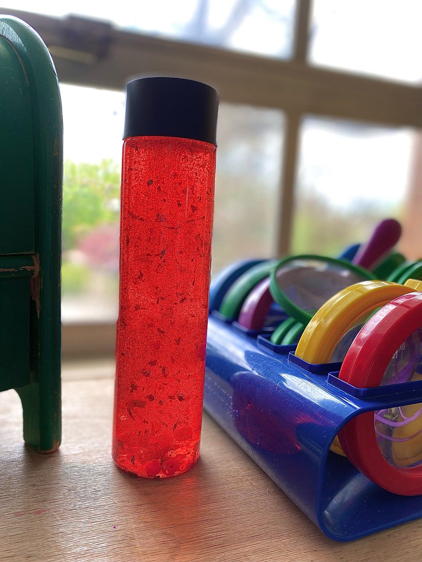 SET OF 5 Rockin' Rainbow Sensory Bottles
