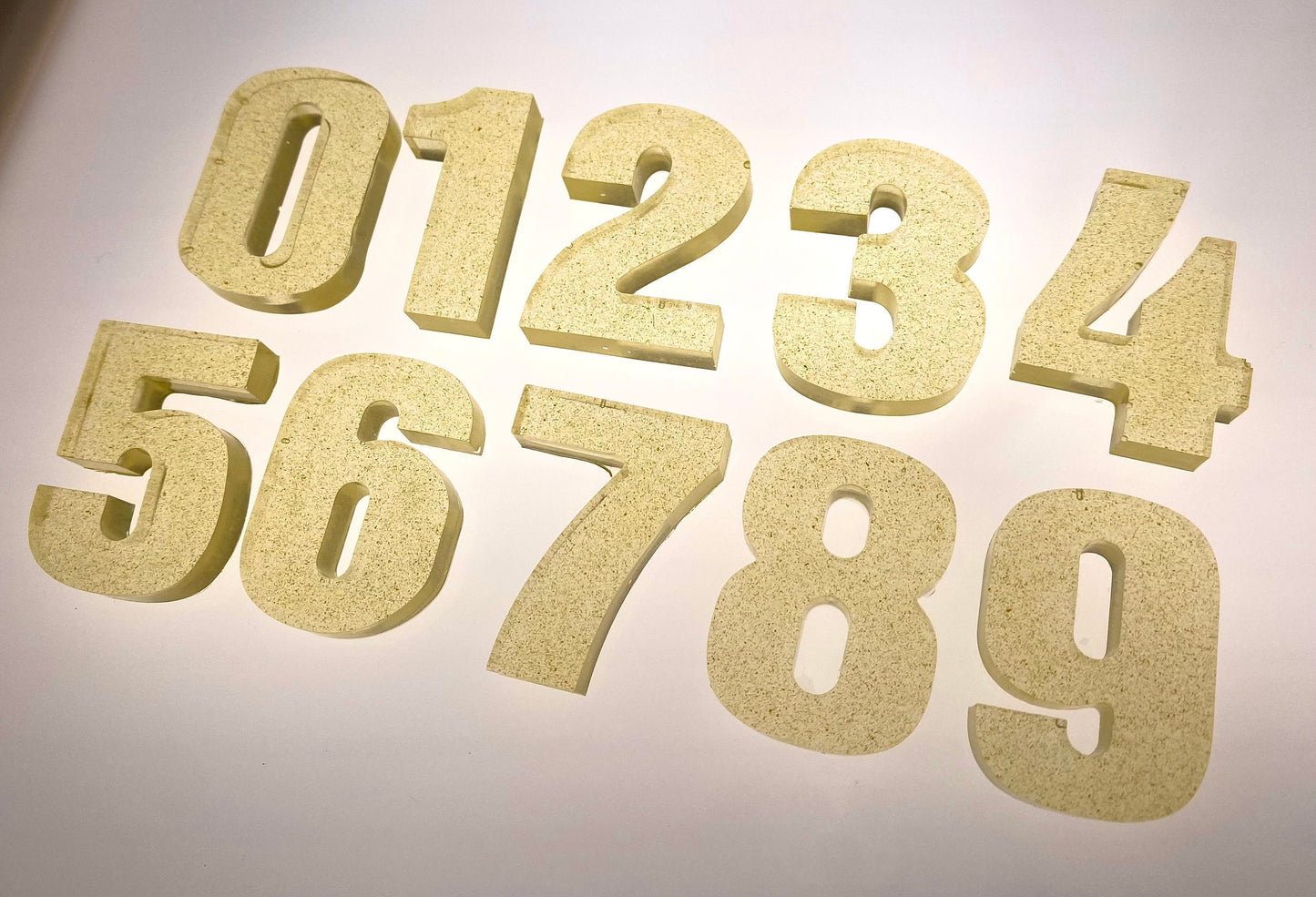 Transparent Resin Letters - Custom Colors