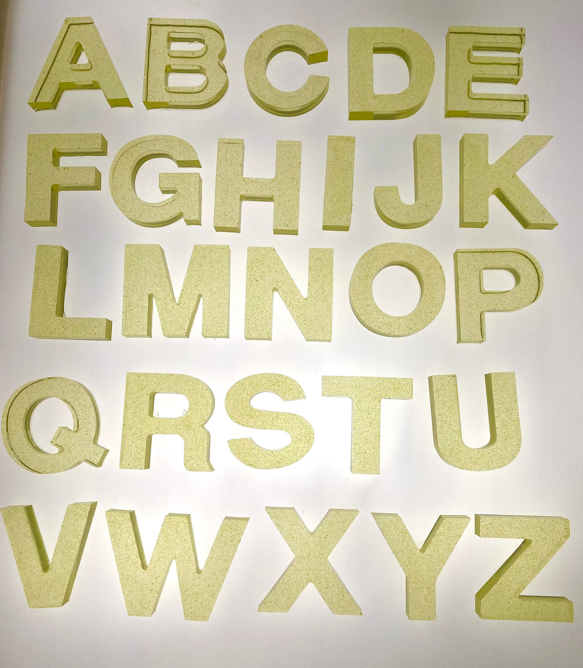 Letter Color Coating Transparent Resin Letters - Custom Colors – wigglewormsensory